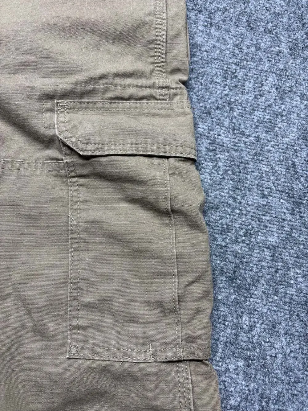 Wrangler Riggs Workwear Mens Tan Ripstop Double Knee Cargo Work Pants 33 X 32